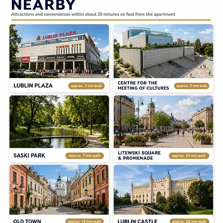 Plaza I Centre I Parking Апартаменти Люблін